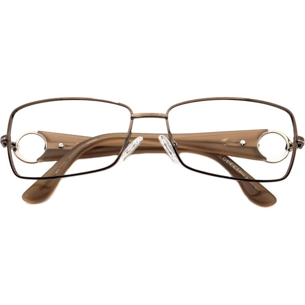 Gucci Women's Eyeglasses GG 2840 UBG Brown Rectangular Frames (read) - Picture 5 of 12